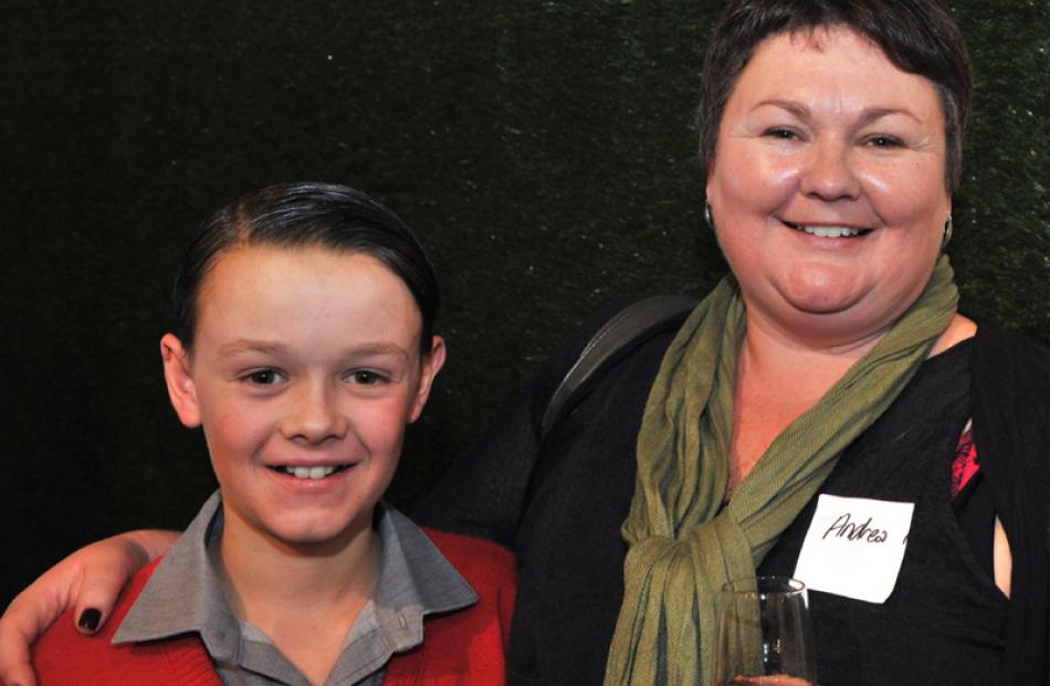 Reuben Hanna (12) and his mother, Andrea Hanna, of Mosgiel.