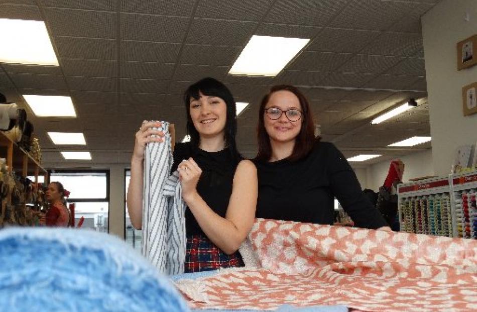 Winter collection . . . Maria Brett and Gina Manning, of The Fabric Store, are looking forward to...