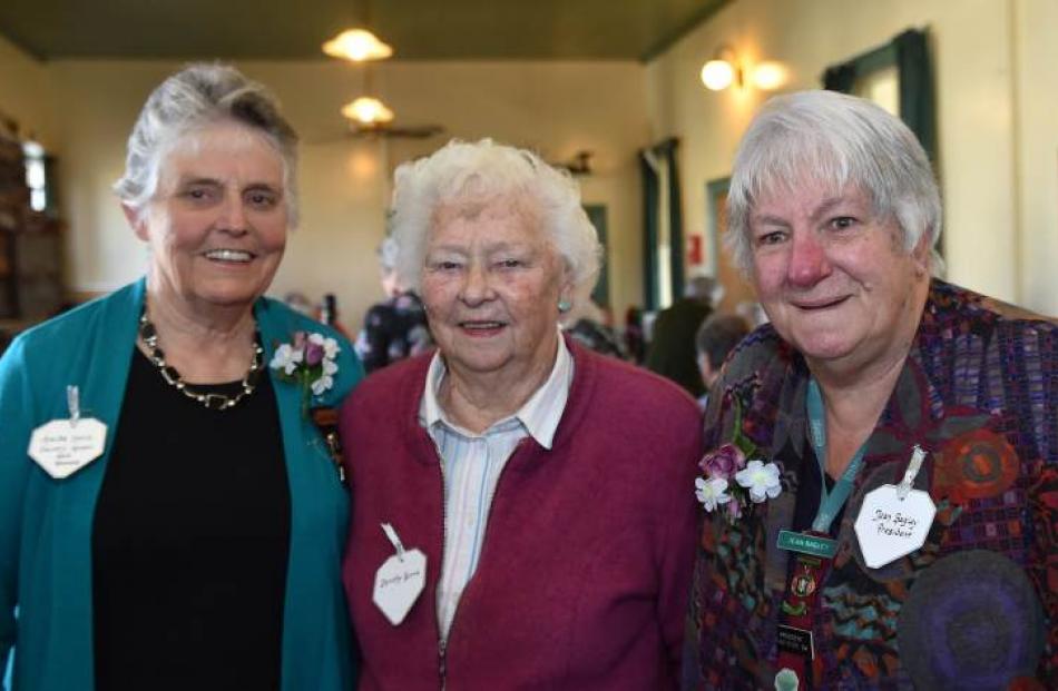 Women's Institute members (from left) Avelda Howie, Dorothy Rennie and Jean Begley celebrate the...