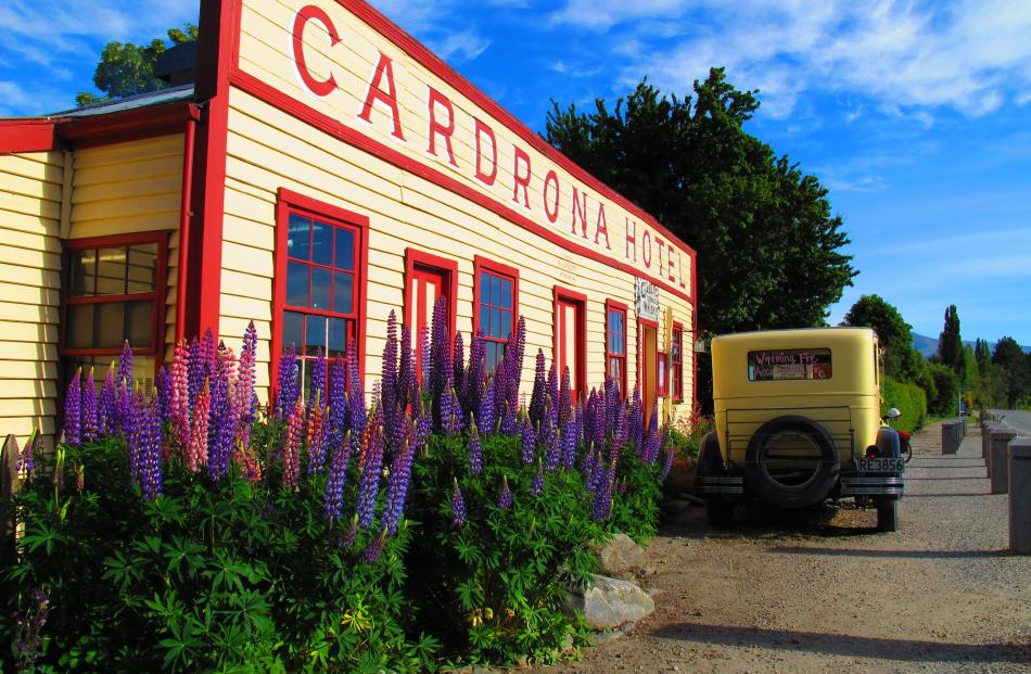The disappearance of the Cardrona Hotel's much-photographed vintage car, which has been parked in...