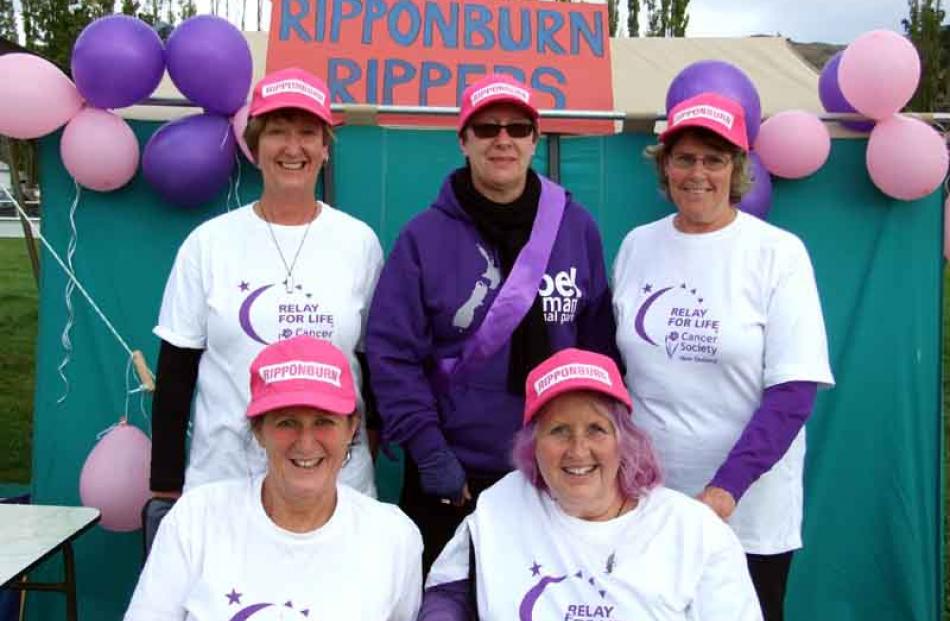 The Ripponburn Rippers from Ripponburn Home, Cromwell. Back: Sheryl Francis, Roz Todd and Ngaire...