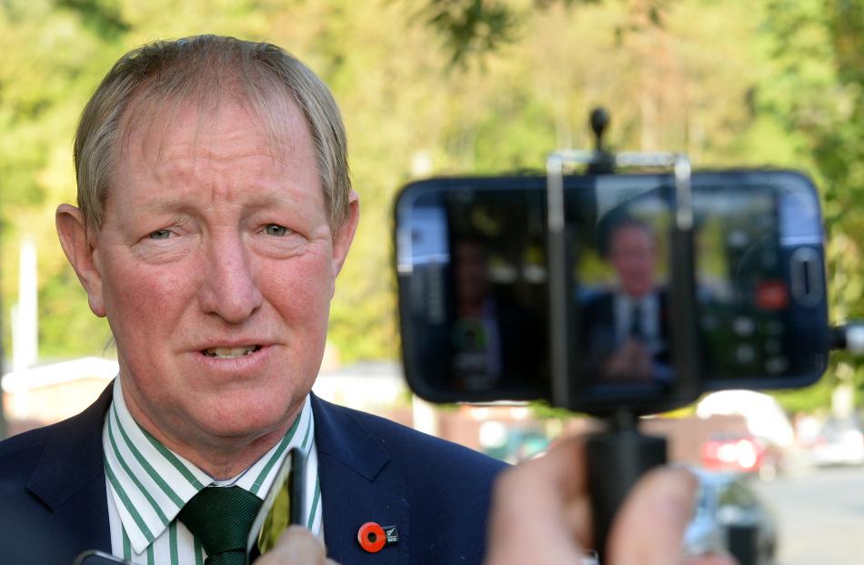 Minister Nick Smith speaks to the media following the release of a Ministry of Business,...