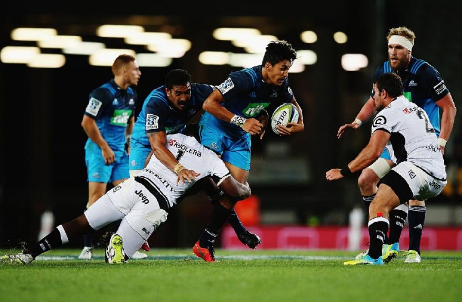 Rieko Ioane carries the ball for the Blues. Photo: Getty Images