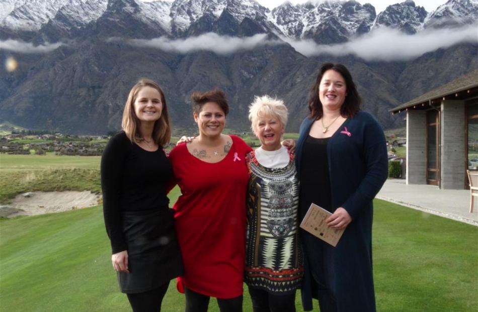 Anika Moa (second from left) is pictured with (from left) Sophie Laycock, Vicki Robinson and...