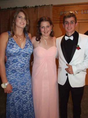 Sharon Ferriera (18), Claire McAslan (17) and Nick Blom (17).