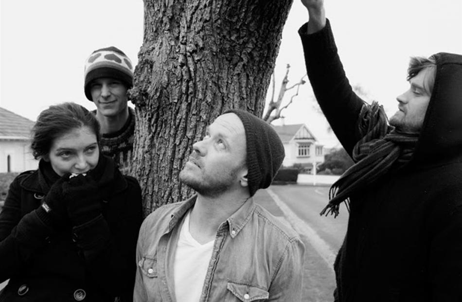 Dunedin jangle-pop outfit The Prophet Hens. Photo by Phoebe Mackenzie.