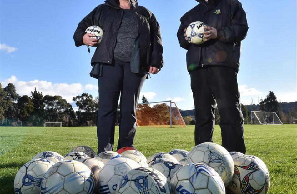 Gina Clouston-Cain (left) and David Hand. Photo by Gregor Richardson.