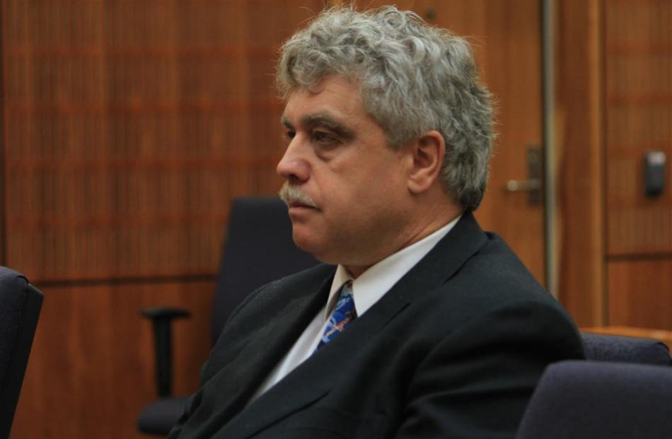 Frank Russell Walmsley at his trial in April. Photo by ODT.