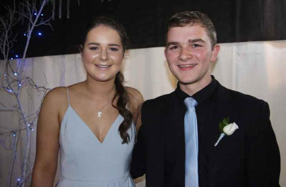 Jordyn Bryant (17) and Jack Ludemann (17), both of Oamaru.