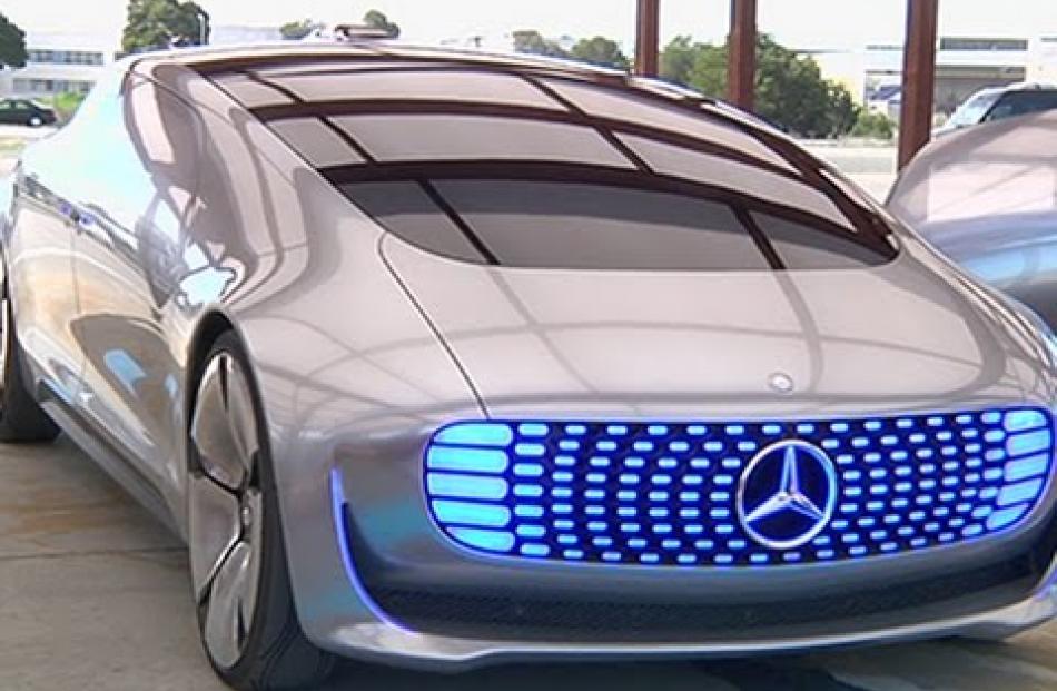 Should driverless cars, like this Mercedes F015 concept car, run over pedestrians to protect the...