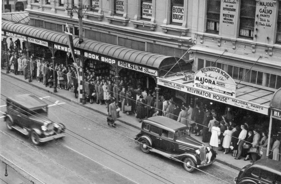 Newbold's Bookshop on George St was started in 1917. Photo: ODT files