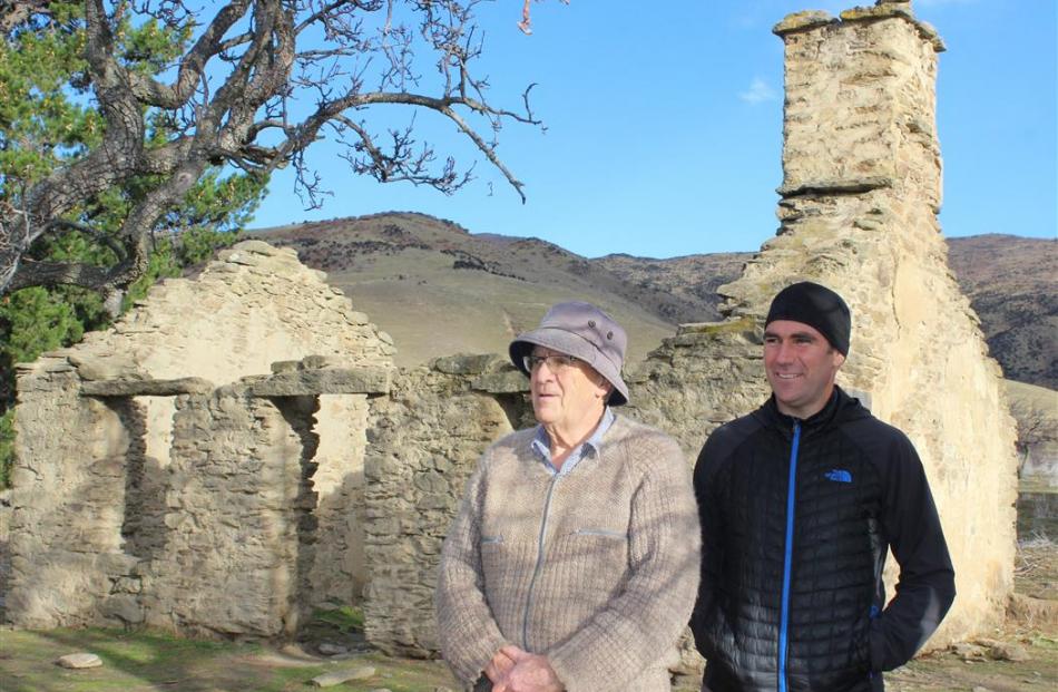 Otago Goldfields Heritage Trust member Bruce McMillan, of Bannockburn, and secretary Terry Davis,...