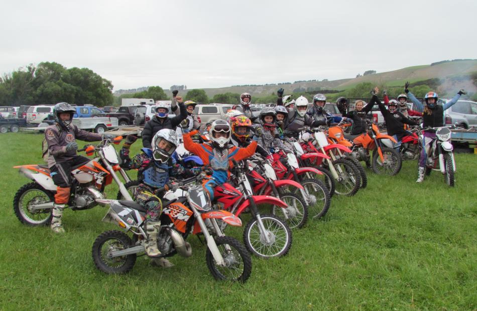 Riders prepare for the 2014 Dansey's Pass trail ride organised by Duntroon School. Photo from ODT...