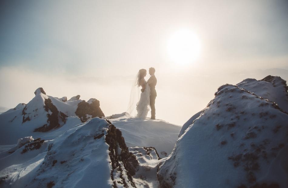 This was at the top of Cecil Peak, we definitely got the snow photos we wanted! And this small...