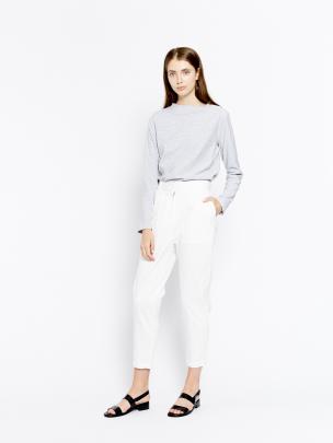 Vanishing Elephant Monday pants in white, $219.95. Photo: supplied