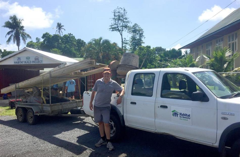 Volunteer Mark Berryman sets out to house another family from the Habitat for Humanity base in...