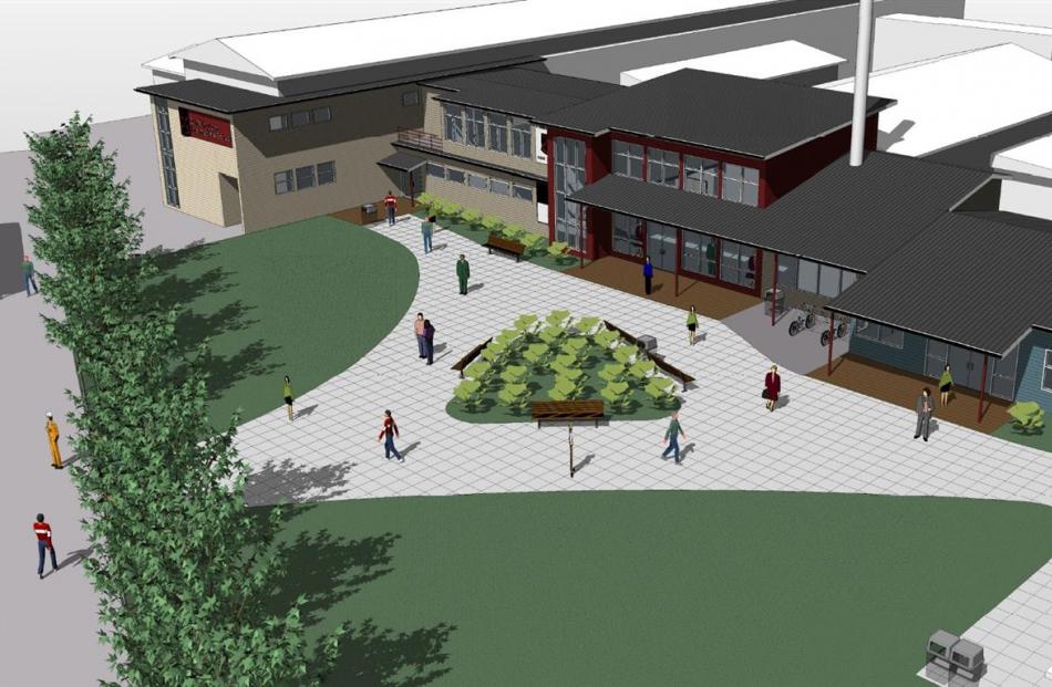 An image of the proposed redevelopment at Dunedin North Intermediate. Image by Baker & Garden...