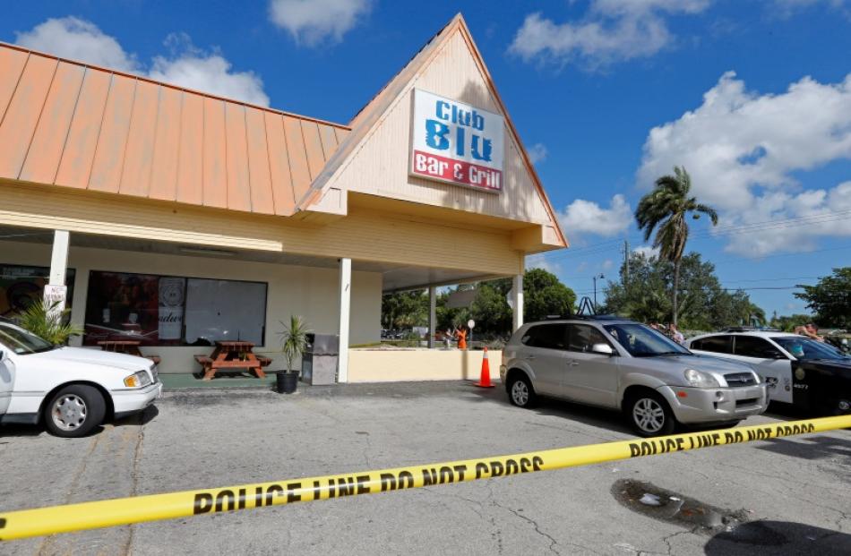 The Club Blu nightclub is shown after a shooting in Fort Myers. Photo: Reuters