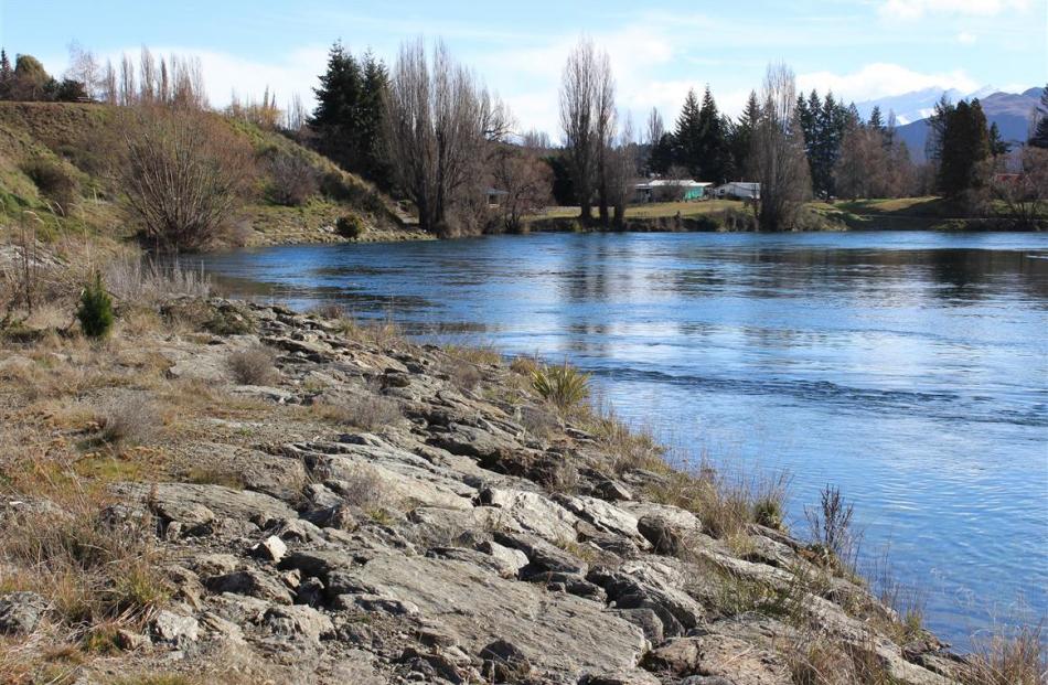 The Otago Regional Council is considering ways to stabilise a landslip near this section of the...