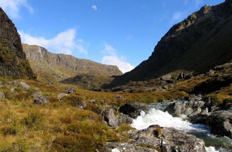 The Routeburn saddle opens out. Photo / supplied