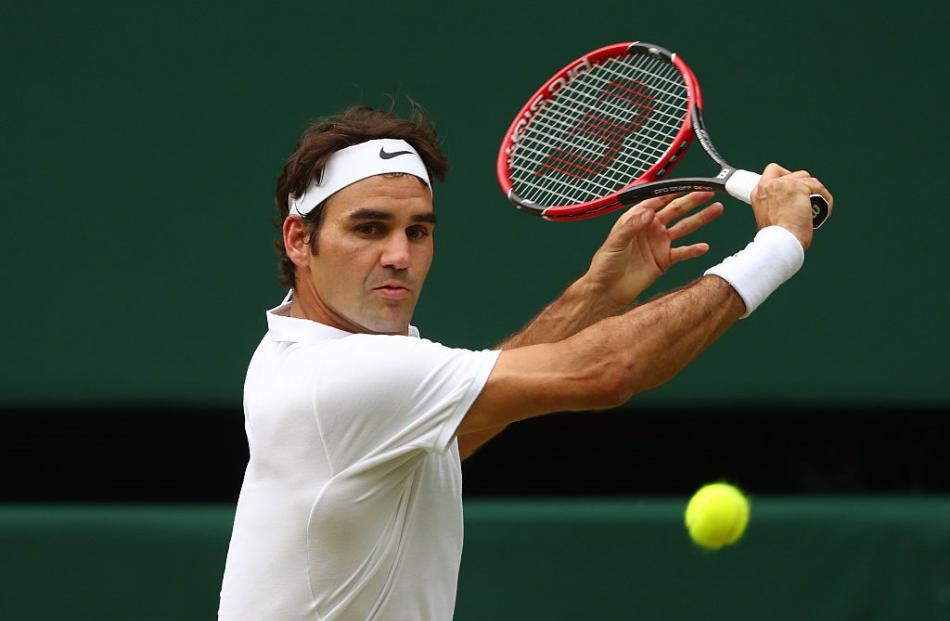 Roger Federer at Wimbledon earlier this year. Photo: Getty Images