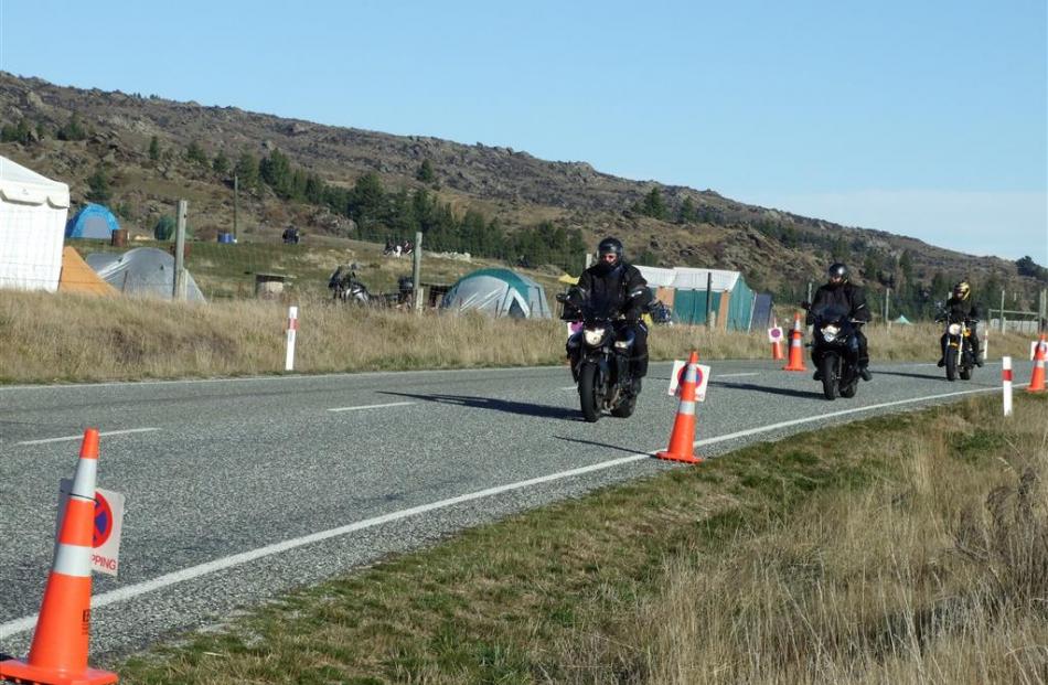 All roads led to Oturehua for motorcycle enthusiasts on Saturday.