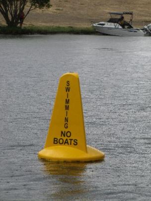 Despite dedicated swimming areas being signposted, people still have to be reminded where they...