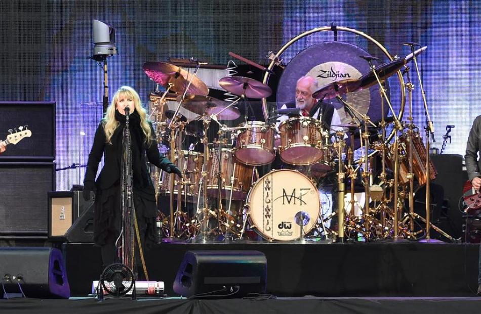 Fleetwood Mac members (from left) John McVie, Stevie Nicks, Mick Fleetwood and Lindsey Buckingham...