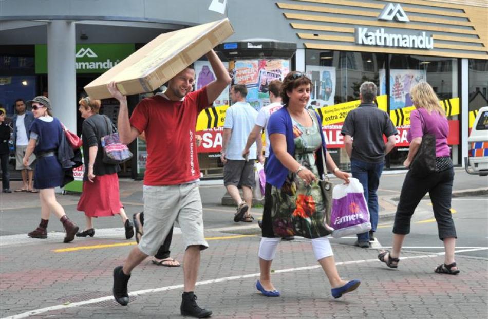 Shopping activity helps drive economic activity in Otago and Southland. Photos by ODT.