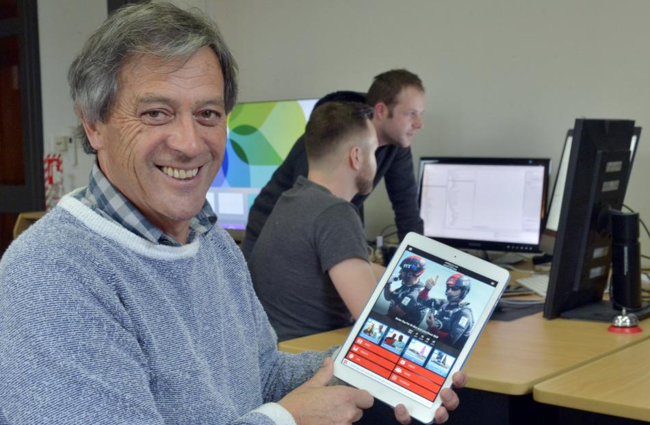 Animation Research chief executive Ian Taylor displays  the finished product in the company’s...