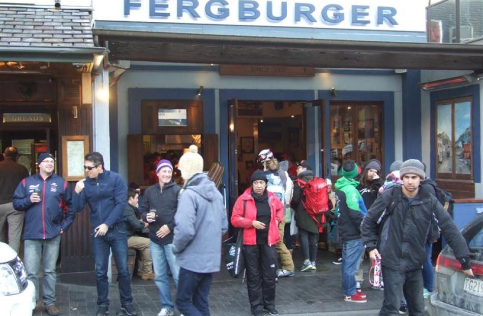 Fergburger is offering to cover the cost of widening the footpath to ease congestion outside its...