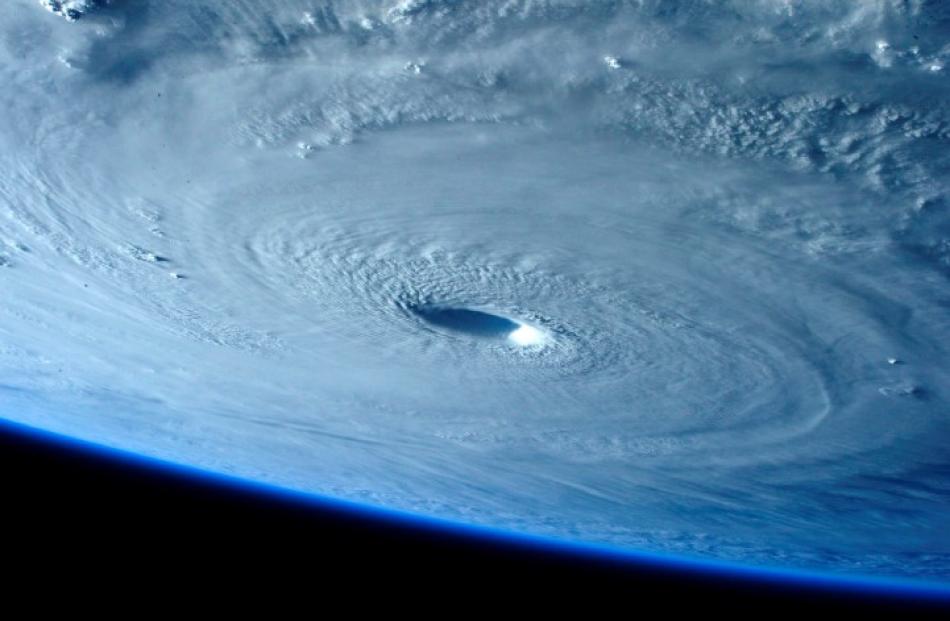 Typhoon Maysak is seen in this picture taken from the International Space Station. REUTERS/ESA...