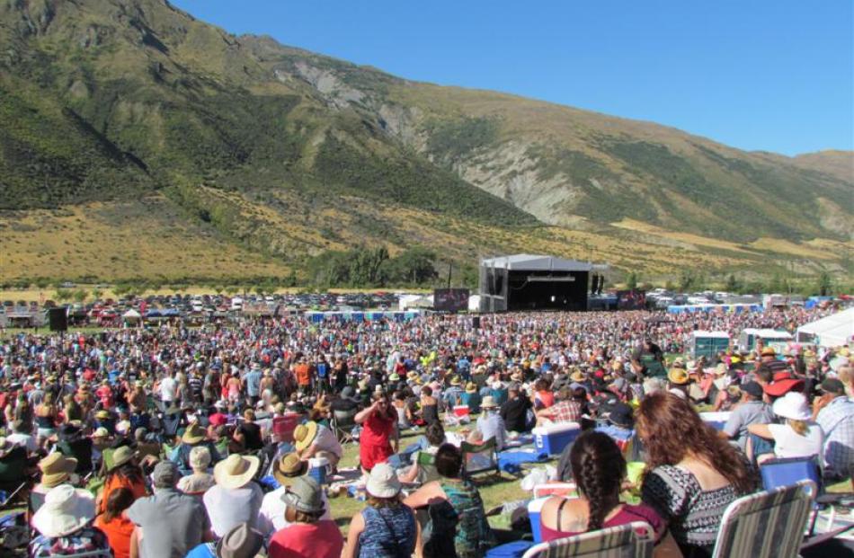 A crowd of 15,000  nestled in the Gibbston hills on Saturday for the concert. Photos by Christina...