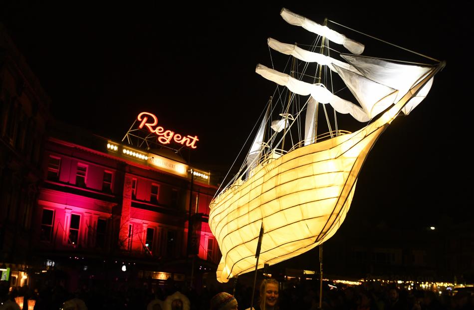 A giant lantern in the shape of a ship. Photos: Stephen Jaquiery/Christine O'Connor 