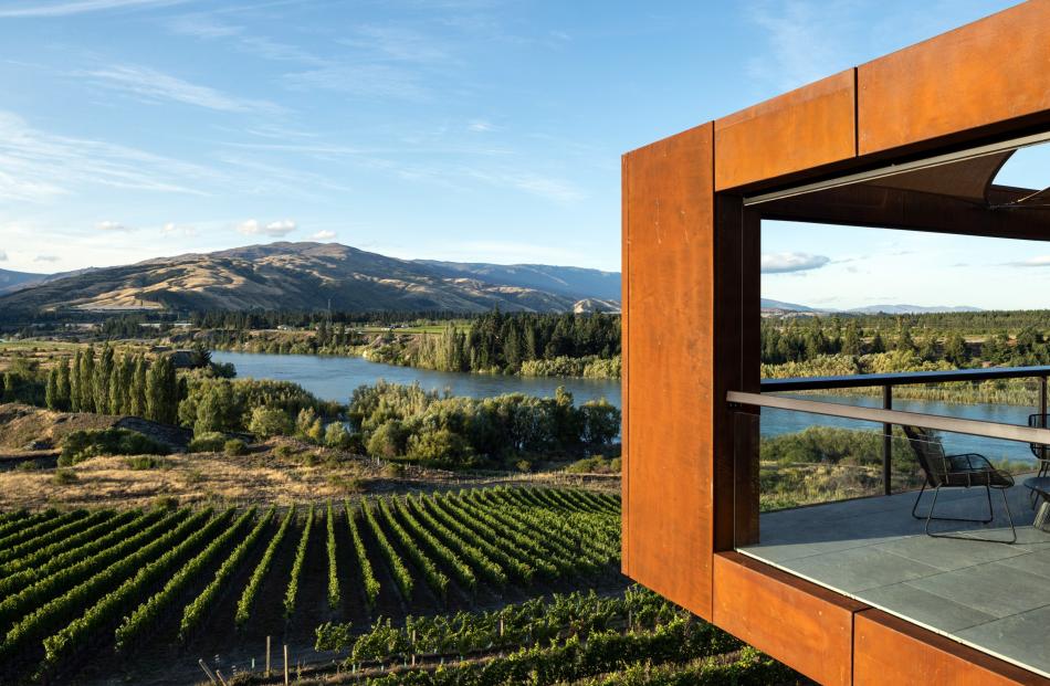 The Te Kano Estate tasting room at Bannockburn by Mason and Wales Architects. PHOTO: SIMON DEVITT