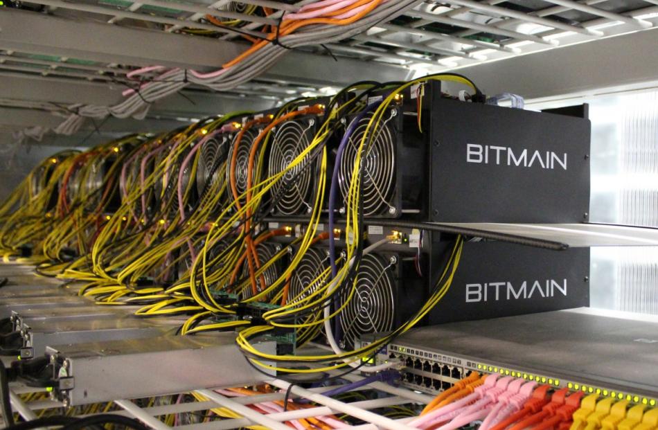 Bitcoin mining computers are pictured in Bitmain's mining farm near Keflavik. Photo by Reuters