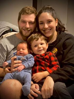 Mother Rhi Tuatini and father Shay Saunders welcomed baby Micah into the world at Lincoln...