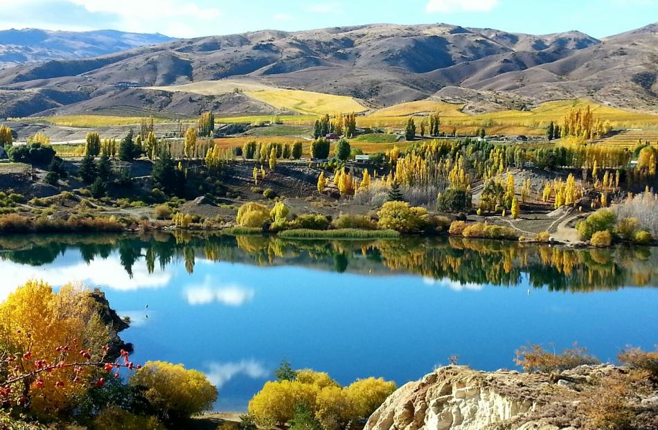 ‘‘Looking over the Bannockburn Inlet on Anzac Day,’’ writes Lorraine Osborne, of Bannockburn.