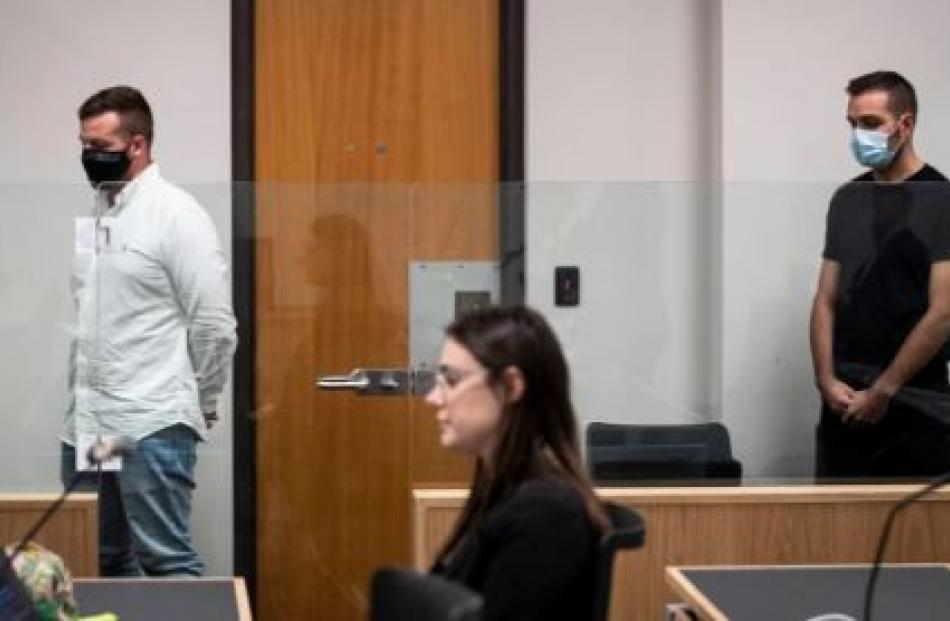 Israel Lochhead, left, and Amos Lochhead during an earlier appearance in the Auckland District...