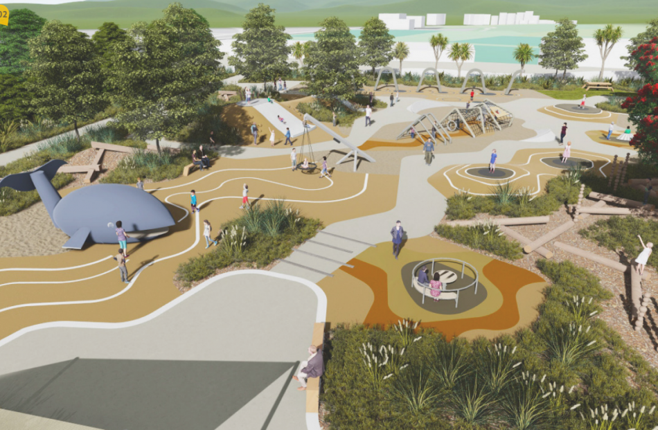 Another angle of the proposed changes to Marlow Park.