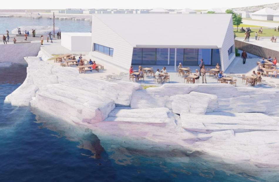 An artist’s impression of what the completed redevelopment of Kaikōura’s Wakatu Quay could look...