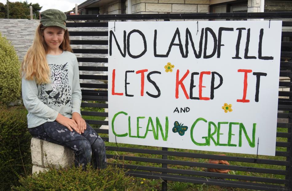 Olivia Smith, of Oxford, expressed her opposition to an industrial landfill being proposed on...