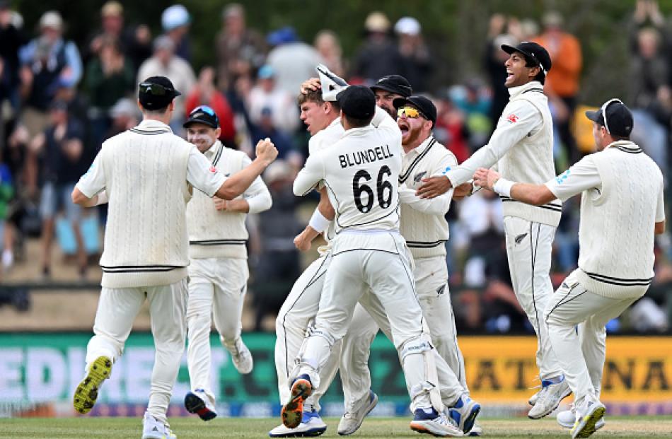 New Zealand took on Australia at Hagley Oval in March. Photo: Kai Schwoerer/Getty Images
