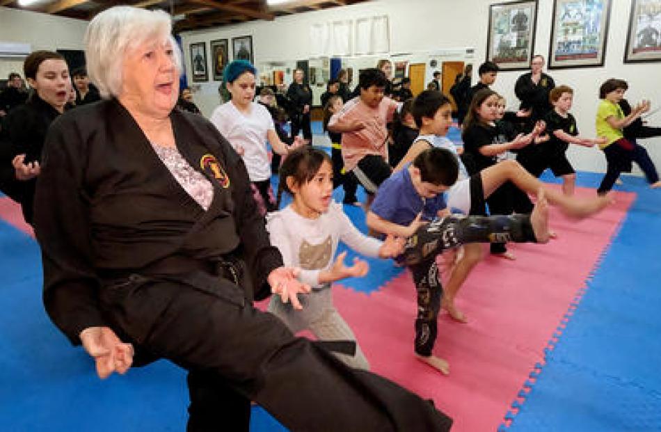 Mary Patu has been teaching karate for the last 35 years. Photo: Geoff Sloan