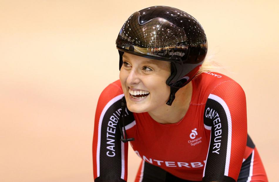Olivia Podmore representing Canterbury on the track in 2017. Photo: Getty Images