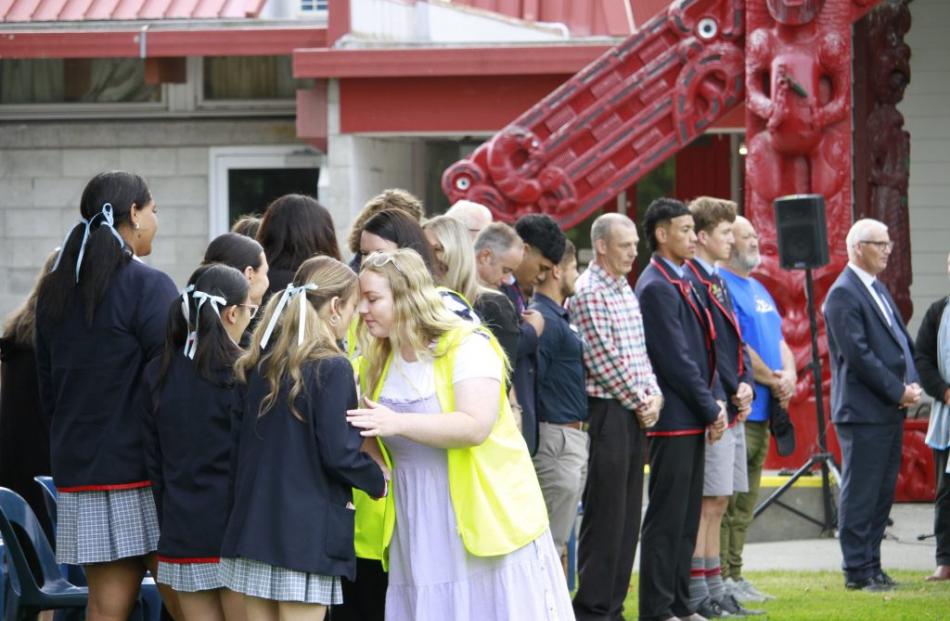 Ashburton Christian School welcomes new students. Below – student prefect team member Lilly...