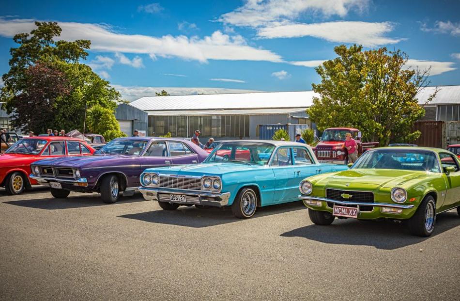 Classic and vintage vehicles lined up at the show. Photo: Bailey Chambers