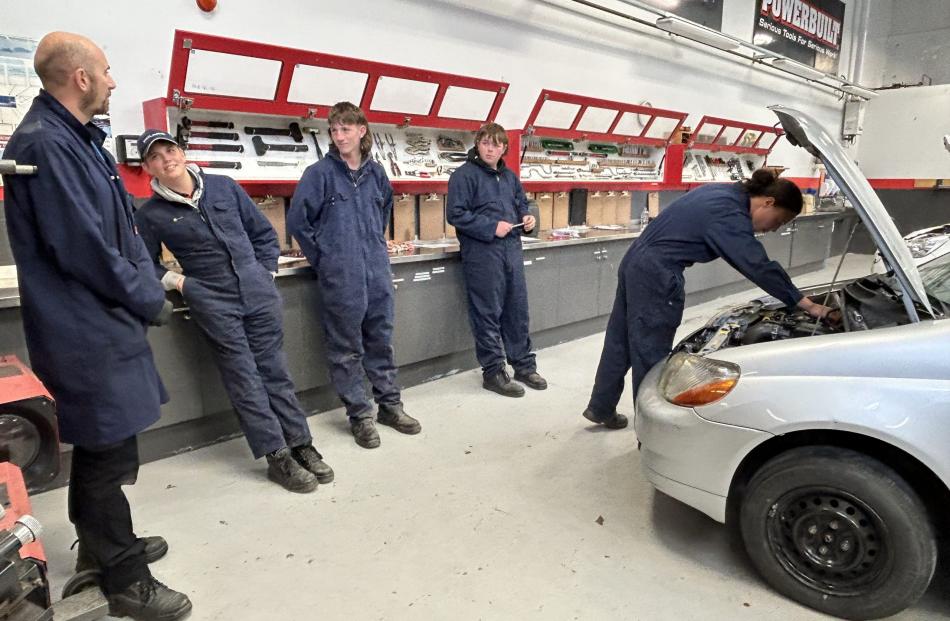Kaikōura youth attended a taster mechanic course at Ara in Christchurch earlier this year. Photo:...