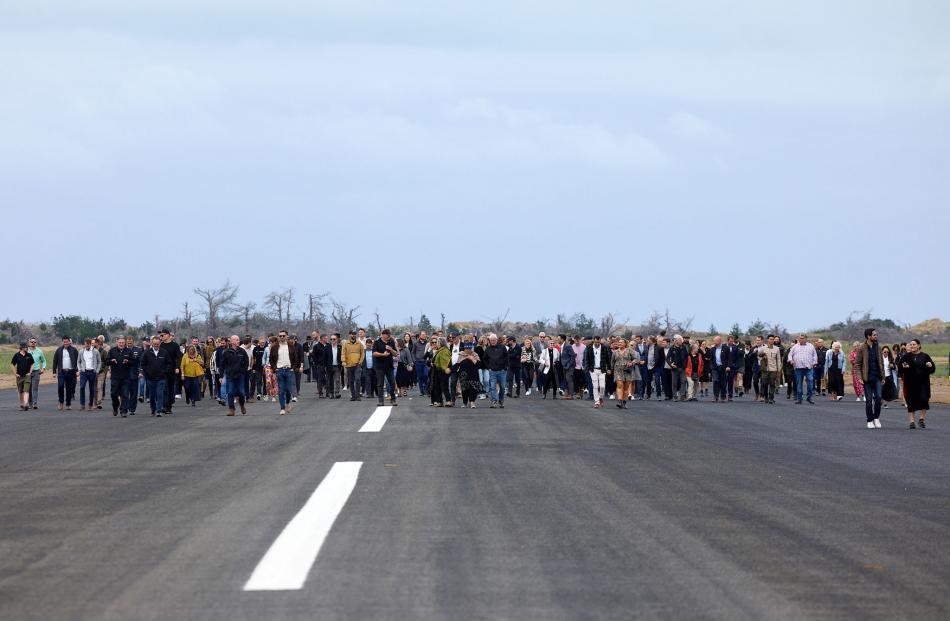 The Tāwhaki runway opening. Photo: Dean Mackenzie