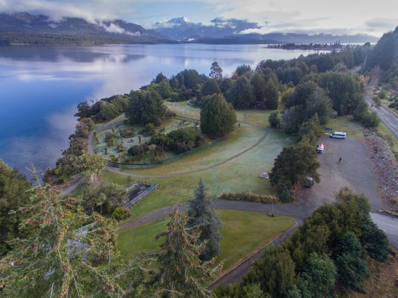 An aerial view of the southern section of the Te Anau park, as pictured in 2019. Credit:...
